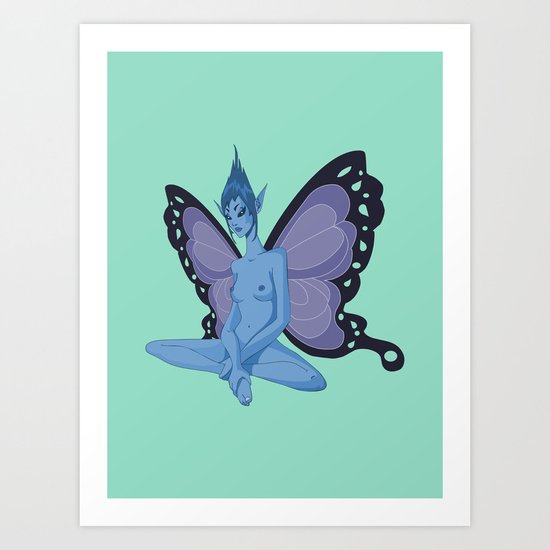 Blue Art Print