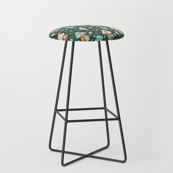 Fairy Toadstool Houses Bar Stool By Sombrasblancas Society6 Fairy Toadstool Houses Bar Stool By
