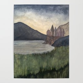 The Castle at Dawn Poster