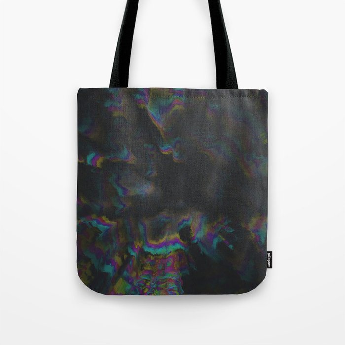 Digital glitch and distortion effect Tote Bag