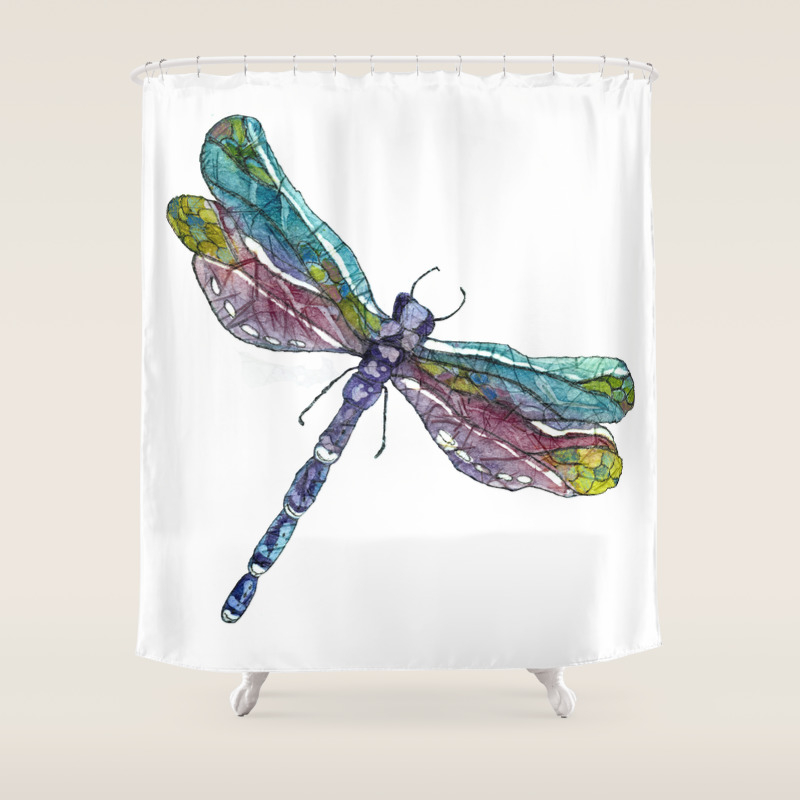 Whimsical Dragonfly Shower Curtain By Carolerobb Society6