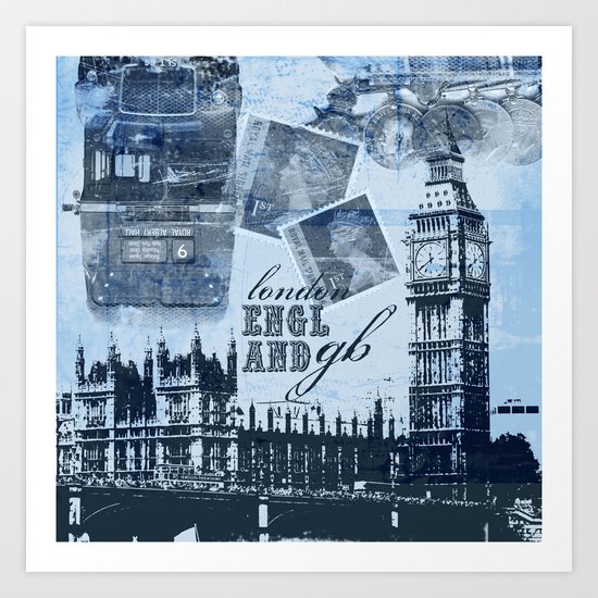 Anglophile Love Art Print