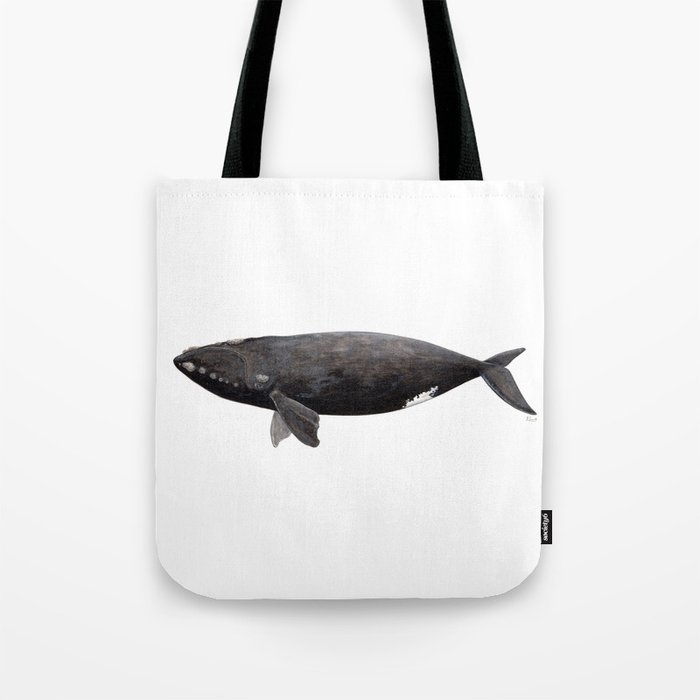 Northern right whale (Eubalaena glacialis) Tote Bag