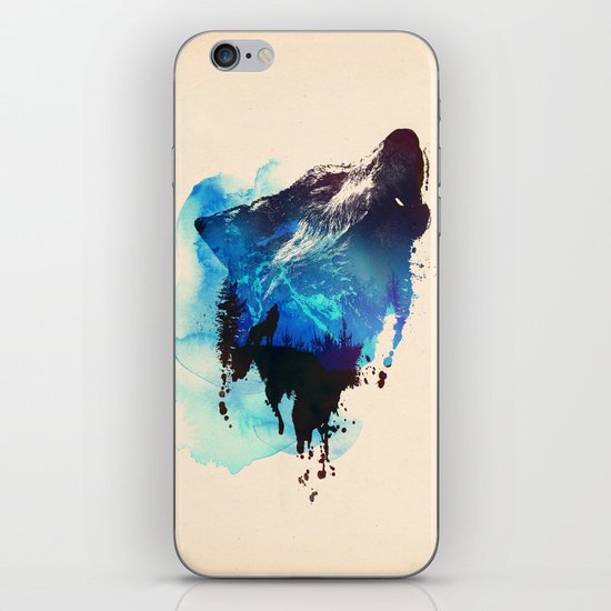 Alone as a wolf iPhone & iPod Skin