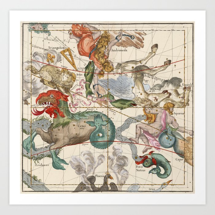 Vintage Constellation Map - Star Atlas
