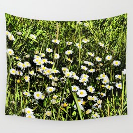 Scottish Highlands Spring Daises in I Art Wall Tapestry