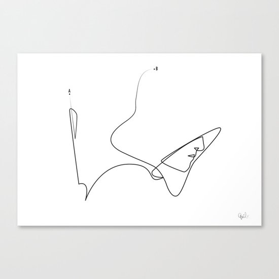 Straight as an Arrow Canvas Print