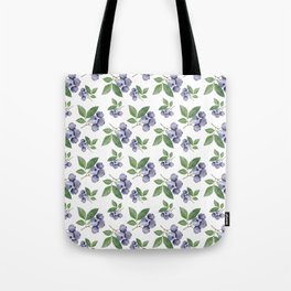 Watercolour blueberry pattern #s1 Tote Bag