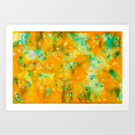 Abstract Orange Art Prints Society6