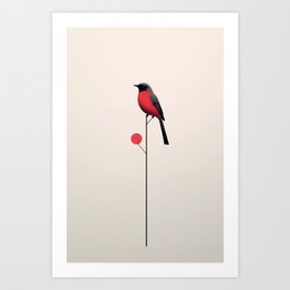 Minimal Bird Artwork  Art Print