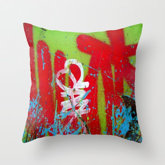 Jardin De Graffiti Throw Pillow