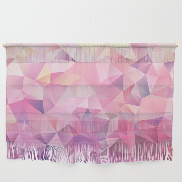 polygonal pink pattern Wall Hanging