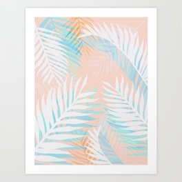 Tropical bliss - palm springs Art Print