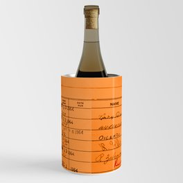 Library Card 23322 Orange Wine Chiller