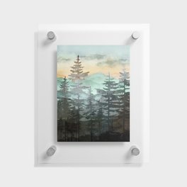 Pine Trees Floating Acrylic Print