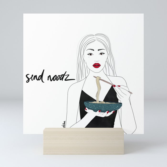 Send Noodz Mini Art Print