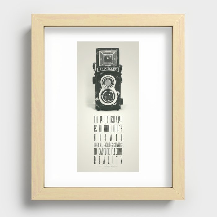 To photograph... Recessed Framed Print