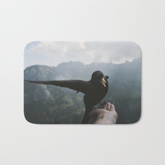 A wild Bird - landscape photography Bath Mat