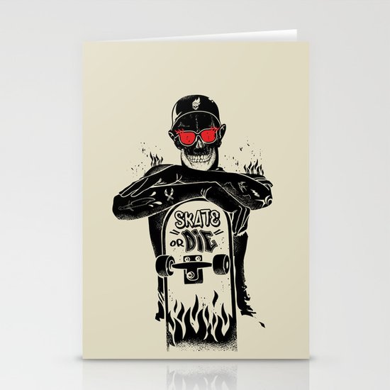 SKATE OR DIE Stationery Cards