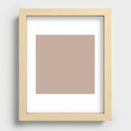 Notorious Tan Recessed Framed Print