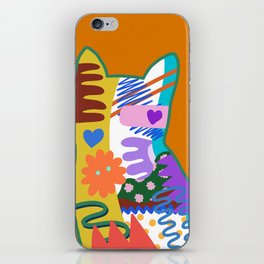 Abstract cat meow 1 iPhone Skin