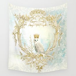 Owl Let it Snow Wall Tapestry