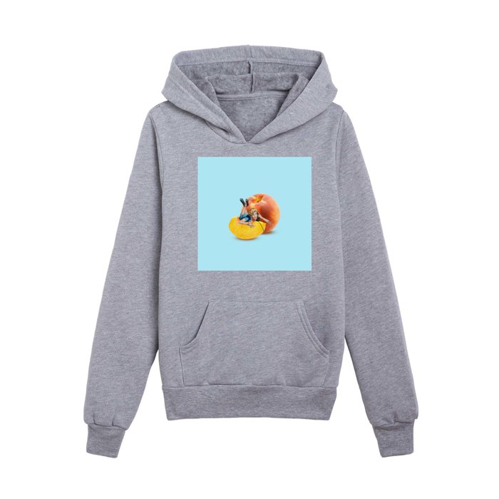booty call 2 turquoise Kids Pullover Hoodie