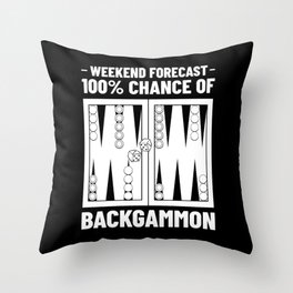 Backgammon Board Game Player Rules Throw Pillow