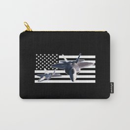 F-22 (Black Flag) Carry-All Pouch | Raptor, Air, Military, Plane, Us, Aircraft, Graphicdesign, Force, Jet, Flag 