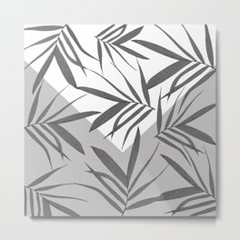 Envelope leaves decor. black. white. grey. 2. Metal Print | Acrylic, Xmas, Pop Art, Nature, Abstract, Leaf, Leaves, Black And White, Pattern, Floral 
