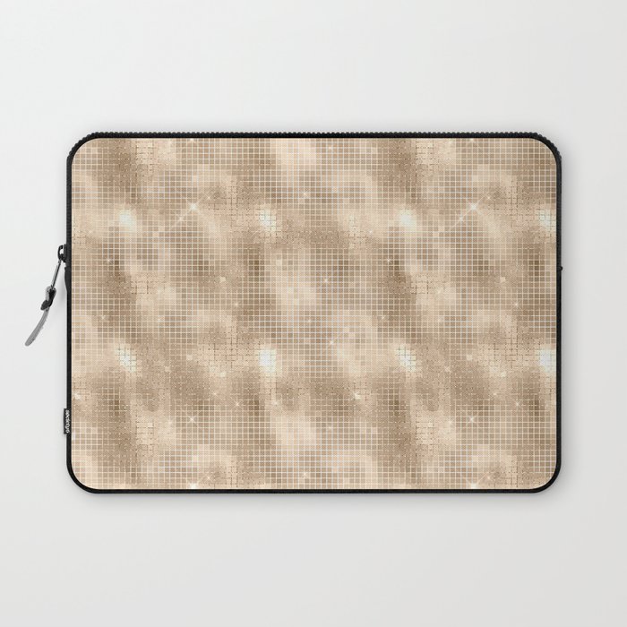 Luxury Soft Gold Sparkle Pattern Laptop Sleeve