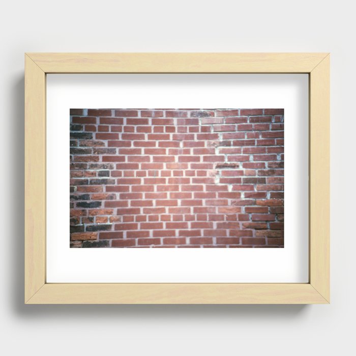 brick Recessed Framed Print