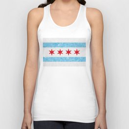 City of Chicago Flag Local Illinois Chicago Pride Colors of Chicago Flags Symbol of the City Unisex Tank Top