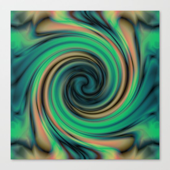 Green Maelstrom Canvas Print