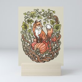 Autumn Fox Mini Art Print