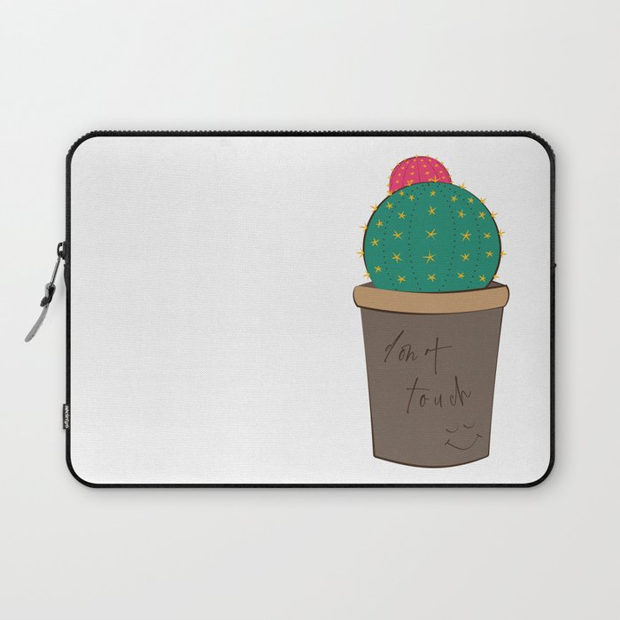Cactus don't touch sticker Laptop Sleeve