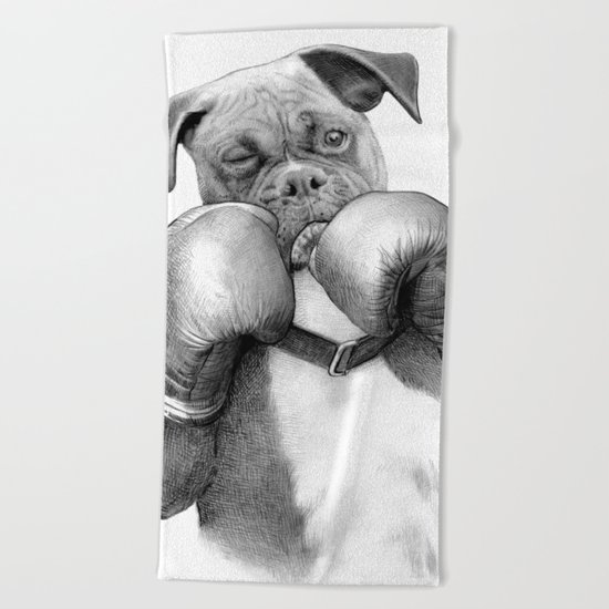 The Boxer Beach Towel