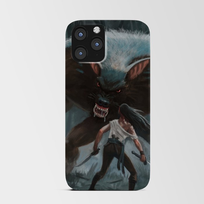 Werewolf meets Heroine in the woods iPhone Card Case