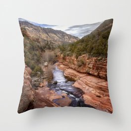 Slide Rock State Park - Arizona Throw Pillow
