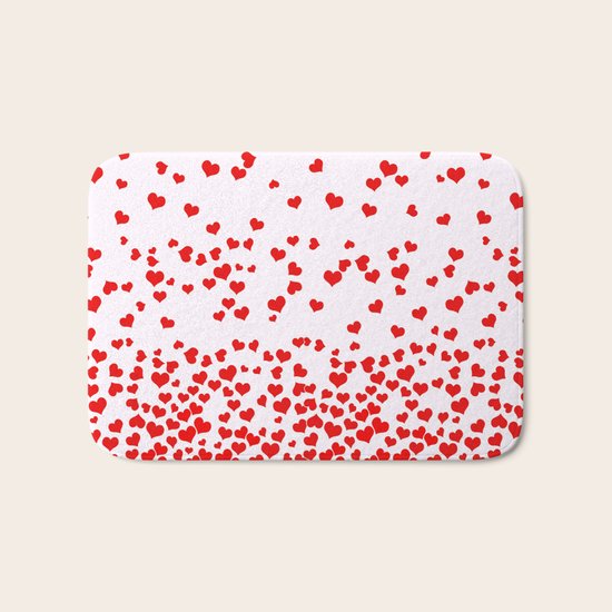 Falling Hearts Bath Mat