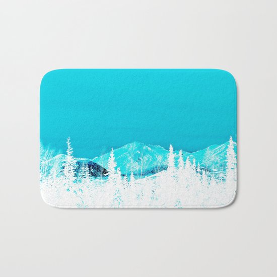 Turquoise Alaska - Pop Art I Bath Mat