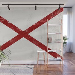 Letter V Sailing Nautical Flag  Wall Mural