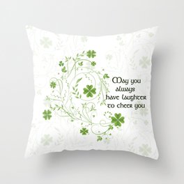 St. Patrick's Day Irish Blessing Throw Pillow