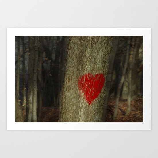 in the heart of the forest Art Print