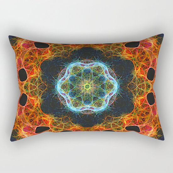 Fiery barnacles kaleidoscope 2 Rectangular Pillow