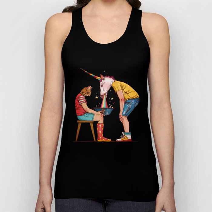 Unicorn and the cat Tank Top