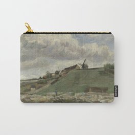 The Hill of Montmartre with Stone Quarry Carry-All Pouch | Painting, Montmarte, Cloudy, Sky, Oilpainting, Hill, Clouds, Windmill, Vincentvangogh, France 