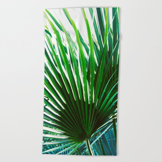 Bright Palm 4 Beach Towel