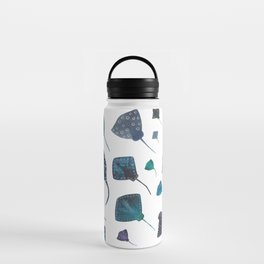 Stingray and Manta Ray Starry Ocean Pattern Water Bottle