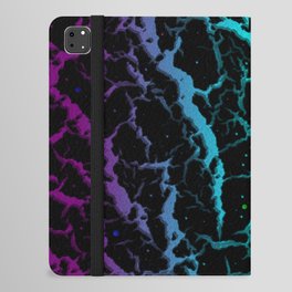 Cracked Space Lava - Purple/Cyan iPad Folio Case